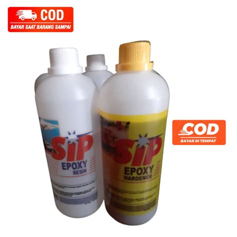 Jual Lem Epoxy Sip Ml Resin Hardener Set Shopee Indonesia