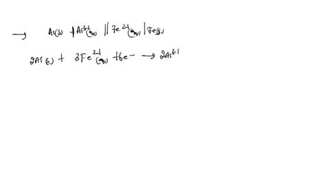 Solved Consider The Shorthand Notation Below Al S Al3 Aq Fe2 Aq Fe S Al S â