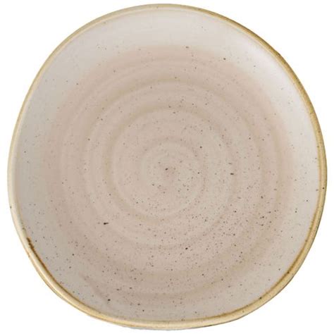 Churchill Snmsog71 Stonecast Nutmeg Cream Organic Round Plate 186cm7