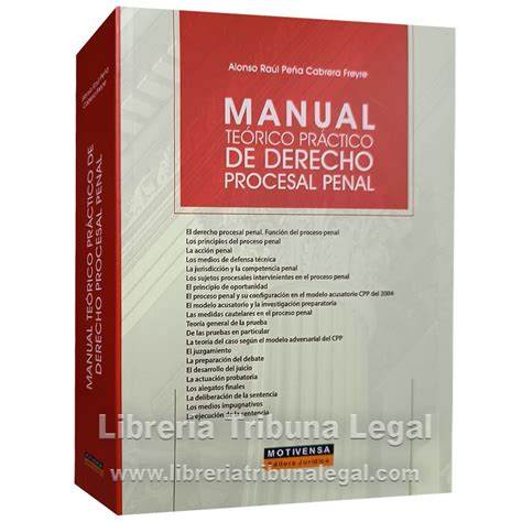 Manual Te Rico Pr Ctico De Derecho Procesal Penal