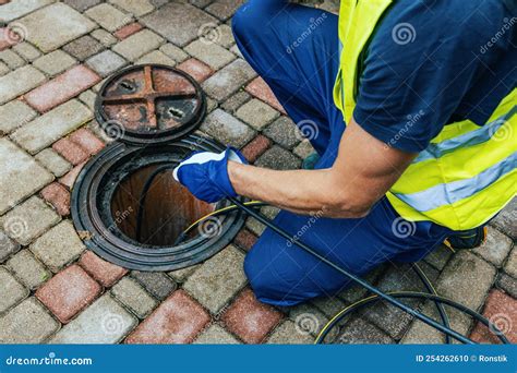 Blocked Sewer Drain The Water Of Recycling Uninstalling Septic Tank