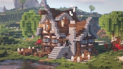 Minecraft Como Construir Uma Casa Medieval Com Porão Youtube