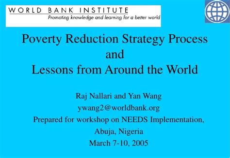 PPT Poverty Reduction Strategy Process And Lessons From Around The