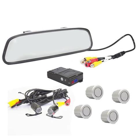 Kit Sensor De Estacionamento E Camera De R Espelho Retrovisor