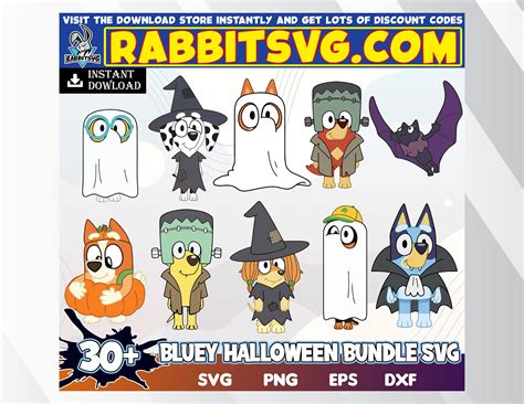 Hot Bluey PNG Bluey Halloween Party Design Bluey Halloween - Etsy