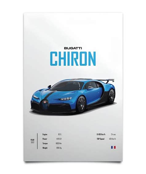 Bugatti Chiron Poster Car Posters Bugatti Chiron Bugatti