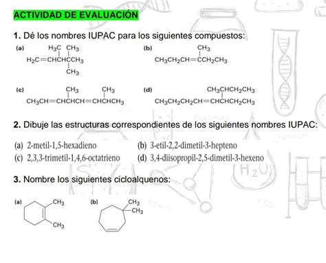 De Los Nombres Iupac Para Los Siguientes Compuestos Brainly Lat