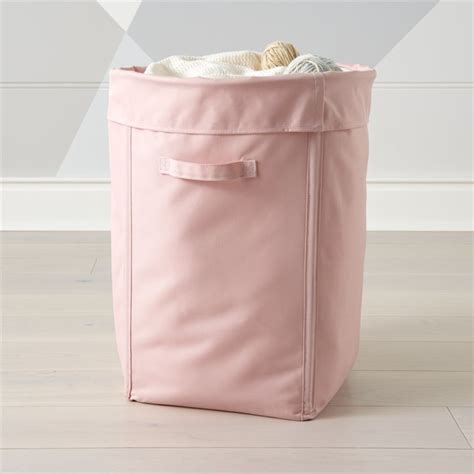 Canvas Pink Hamper Crate And Barrel Modernbedroomideas Pink Hamper