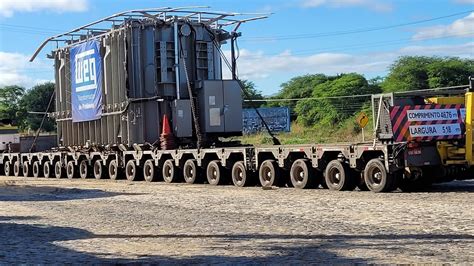 MEGATRANZ Transformador WEG 300 Toneladas Em Manobra Na BR 230