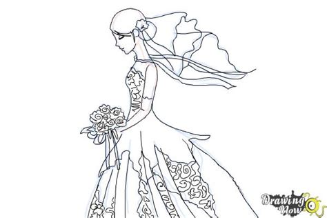 How To Draw A Bride Drawingnow