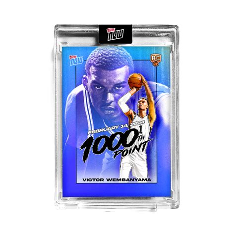 Topps Es Victor Wembanyama Topps Now Basketball Card Vw