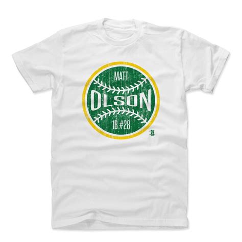 Matt Olson Shirt Oakland Baseball S Apparel Matt Olson Oakland Ball