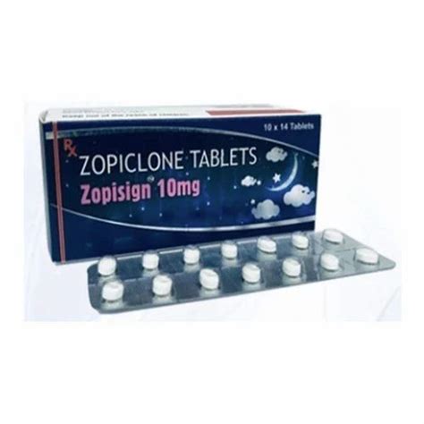 Zopzopisign Zopiclone 10 Mg For Treat Difficulty Sleeping Prescription Rs 30tablet Id