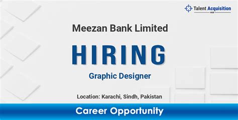 Graphic Designer Jobs In Meezan Bank Limited