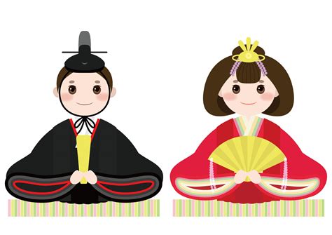 可愛いイラスト無料｜お雛様 お内裏様 − Free Illustration Hinamatsuri Dolls イラストダウンロード