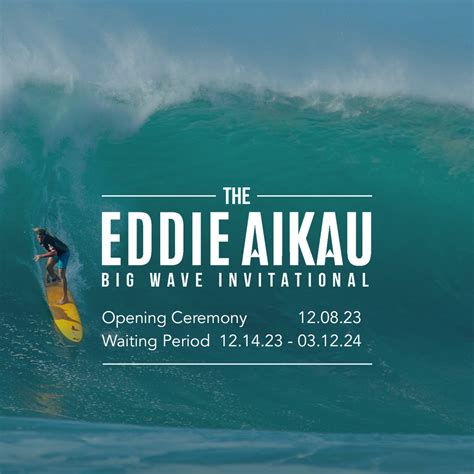 O'ahu: "The Eddie" big wave invitational surfing competition at Waimea ...