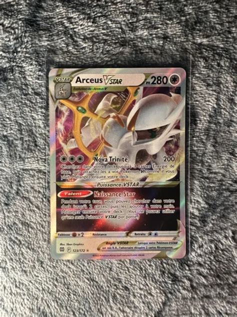 CARTE POKÉMON ARCEUS Vstar 123 172 Stars Etincelantes EB9 FR EUR 13