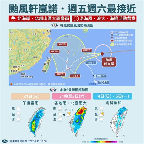 雙颱共舞有機會放颱風假嗎？氣象局曝最新路徑恐帶來「藤原效應」，放假關鍵在於1件事 風傳媒