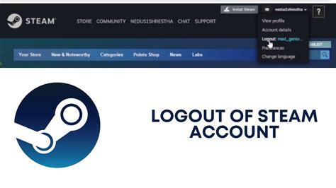 How To Log Out Of Steam Website Log Out Of Steam Browser On Computer