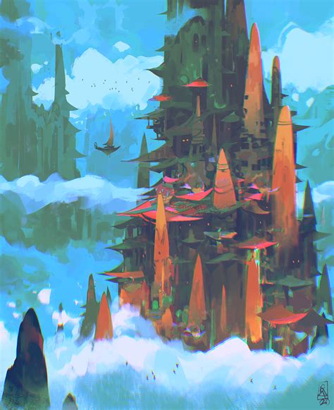 Castle in the Sky by ArtofReza on DeviantArt