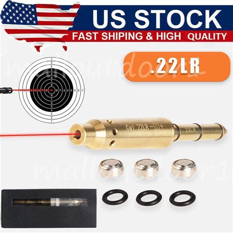 22LR Laser Boresighter End Barrel Red Laser Bore Sight Sighter For