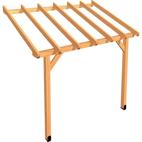 Carport En Bois Adosser Protek Abs Jardipolys Bricozor