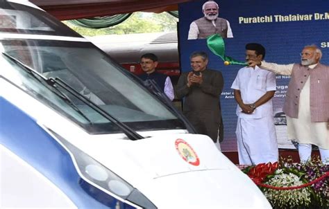 PM Modi Flags Off Chennai Coimbatore Vande Bharat Express In TN ET Infra