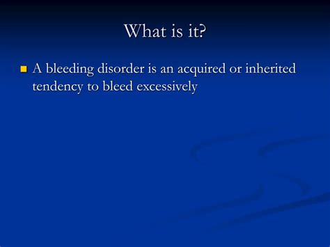 Ppt Bleeding Disorders Powerpoint Presentation Free Download Id634434