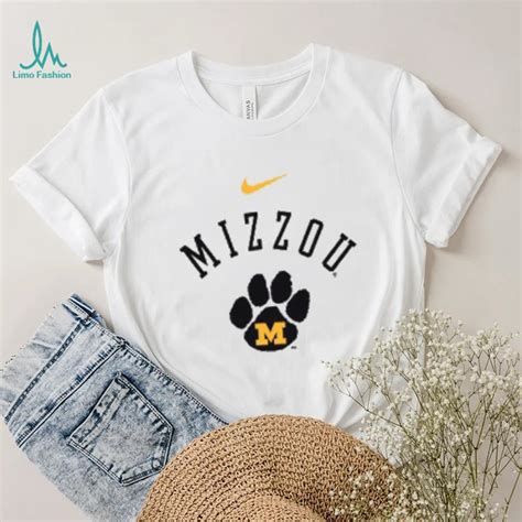 Mizzou Tigers Nike® 2023 Women's Vault M Paw Logo White Crew Shirt