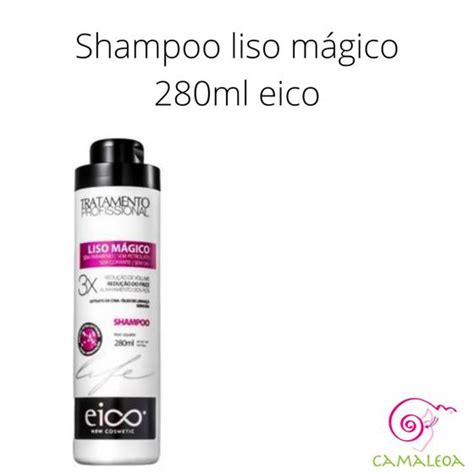 Shampoo liso Mágico 280ml Eico 7898558645513 Shampoo Magazine Luiza