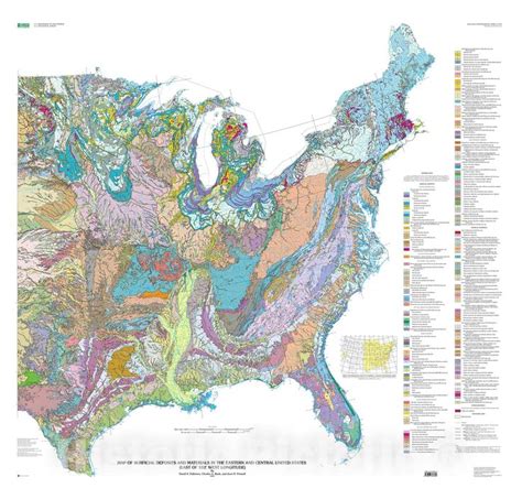 Map Map Of Surficial Deposits And Materials In The Eastern And