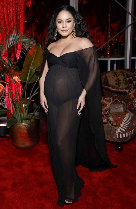 Pregnant Vanessa Hudgens Bares Bump At 2024 Vanity Fair Oscar Party