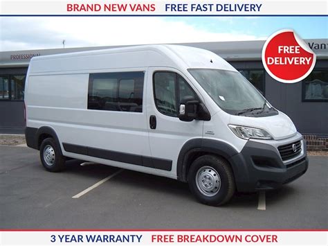 New Fiat Ducato Crew Van Lh L H Lwb Free Uk Delivery Van