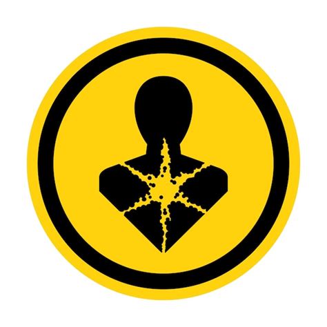 Premium Vector | Health Hazard Symbol LabelLonger Term Health HazardGHS Hazard Pictogram