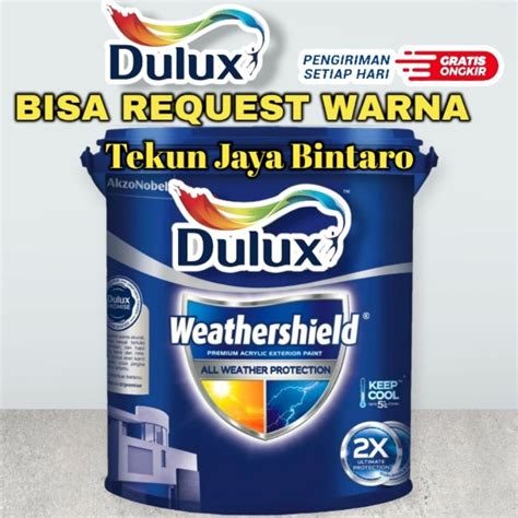 Jual Cat Exterior Dulux Weathershield Ds Liter Bisa Request Warna