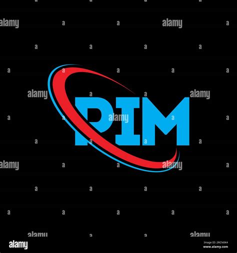 PIM logo. PIM letter. PIM letter logo design. Initials PIM logo linked with circle and uppercase ...