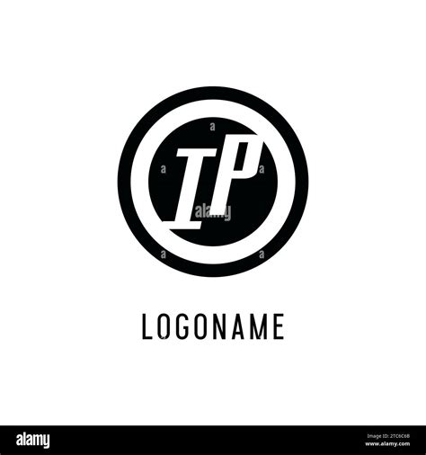 Initial IP Logo Concentric Circle Line Clean And Simple Monogram Logo