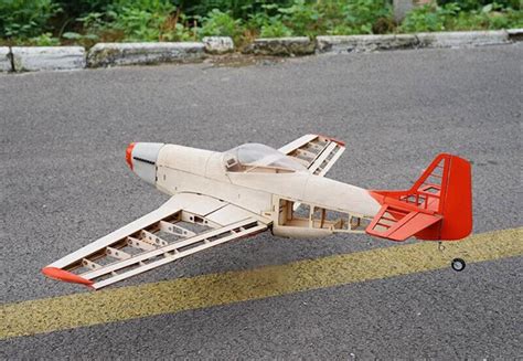 Upgraded RC Plane Laser Cut Balsa Wood Airplane P51 1000mm Model Kit