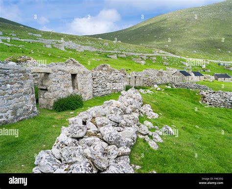 The Islands Of St Kilda Archipelago In Scotland Island Of Hirta With