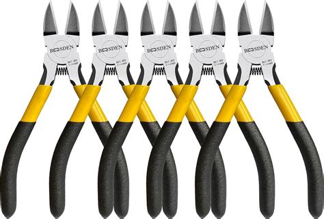 BOOSDEN 5 Wire Cutters 5 Pack Precision Cutting Pliers Ultra Sharp