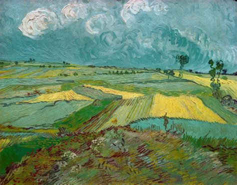 Trigal En Auvers Bajo Cielo Nublado Museo Van Gogh