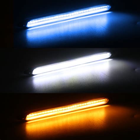 Pcs Led Car Drl Daytime Running Lights Waterproof Auto Headlight