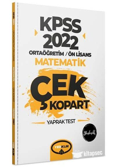 2022 Kpss Ortaöğretim Ön Lisans Genel Yetenek Genel Kültür Matematik