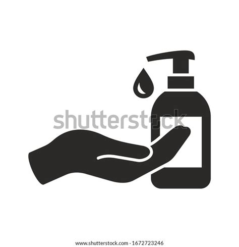 Liquid Hand Soap Icon Hand Washing Stock Vector Royalty Free