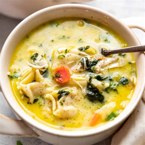 Creamy Chicken Tortellini Soup Modern Crumb