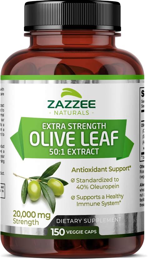 Amazon Nature S Way Premium Extract Standardized Olive Leaf