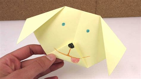 Origami – How to Make a Dog – easy origami tutorial