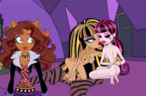 Rule 34 3girls Bondage Clawdeen Wolf Cleo De Nile Draculaura Female Licking Monster High