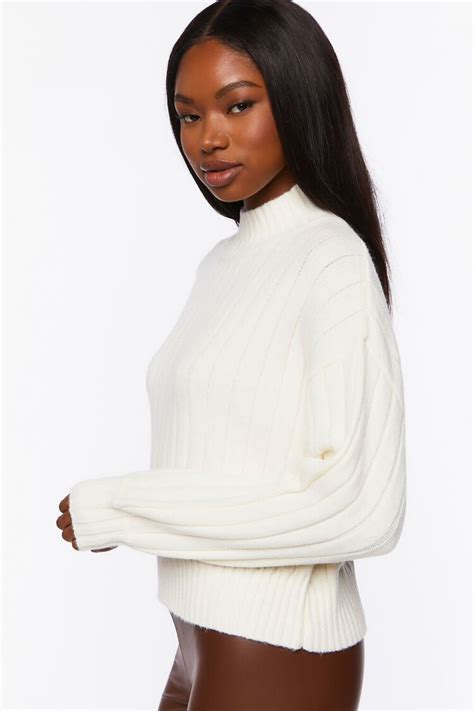 Ribbed Mock Neck Sweater