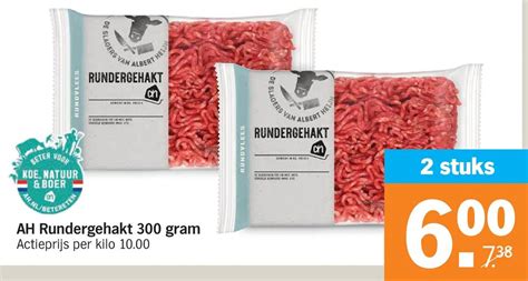 Ah Rundergehakt 300 Gram Aanbieding Bij Albert Heijn